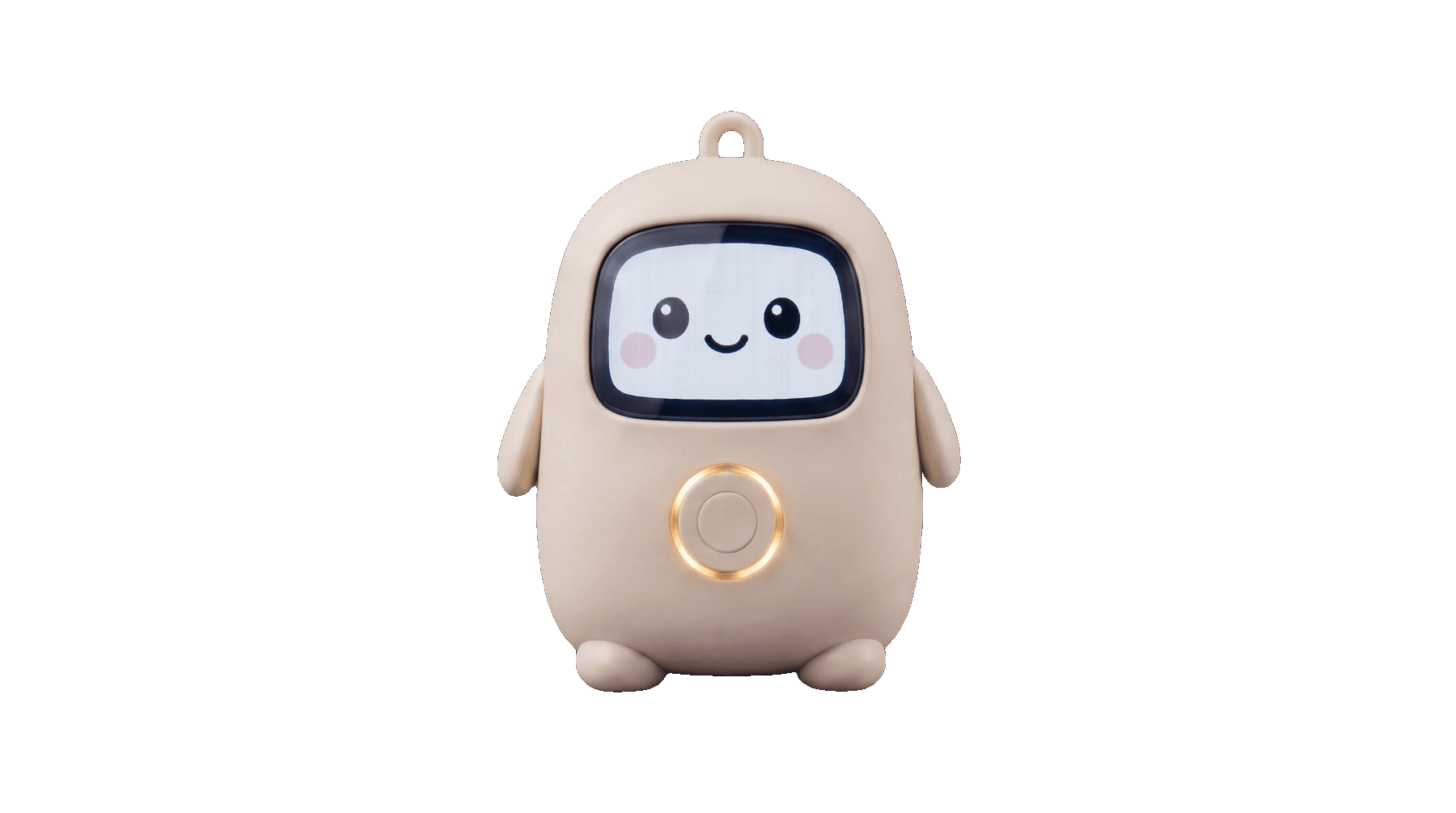 Lumi assembled, front view, on a dusk-purple studio backdrop